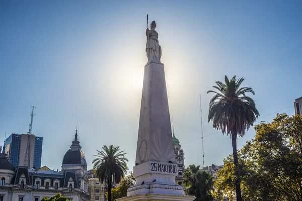 La Piramida de Mayo en Buenos Aires, Argentina . — Foto de Stock