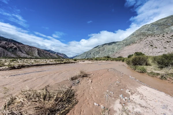 Řeka Rio grande v jujuy, argentina. — Stock fotografie