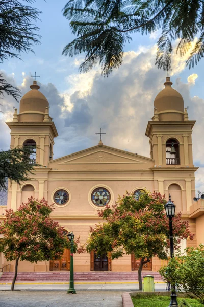 Kościół w mieście cafayate w salta, Argentyna. — Zdjęcie stockowe