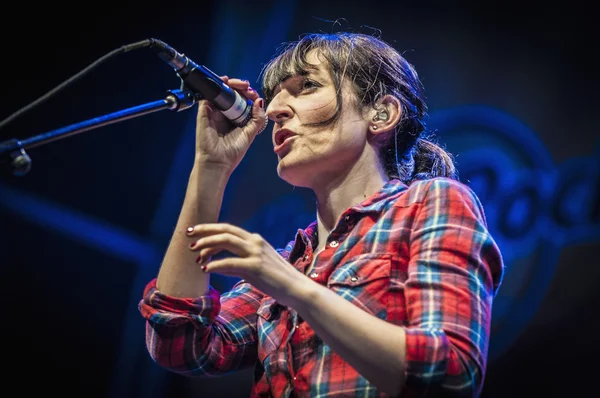 Amelie utför på "hard rock rocks la merce" konsert inom — Stockfoto