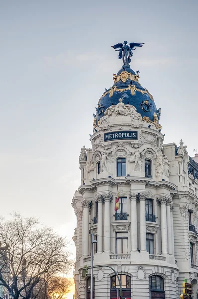 Metropole budova v Madridu, Španělsko — Stock fotografie