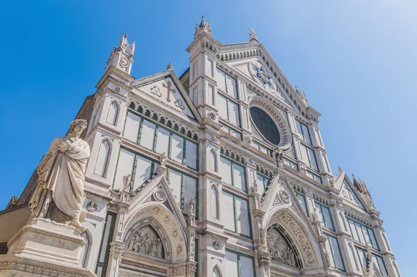 A Basílica da Santa Cruz em Florença, Itália — Fotografia de Stock