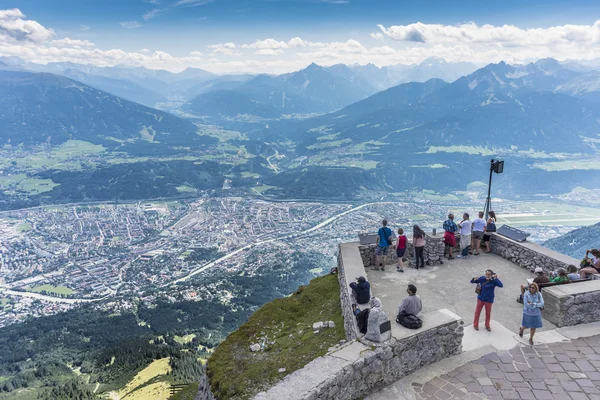 Innsbrucker nordkette kolejki linowej w Austrii. — Zdjęcie stockowe