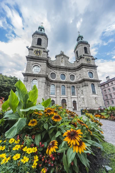 Katedrála svatého Jakuba v Innsbrucku, Rakousko. — Stock fotografie