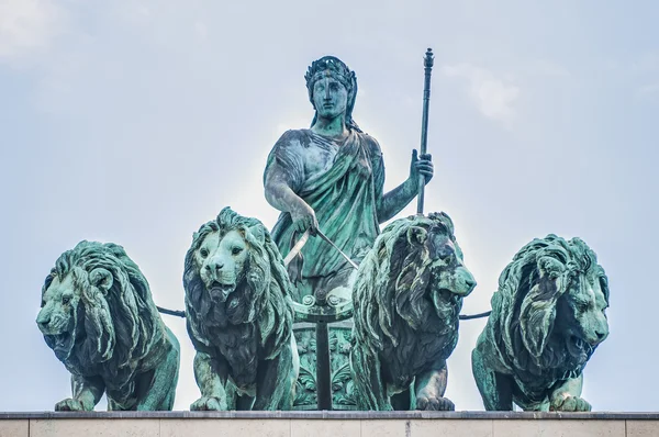 Siegestor, the triumphal arch in Munich, Germany — Stock Photo, Image