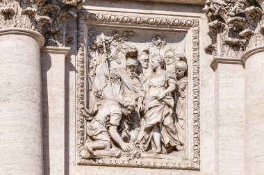 Trevi Çeşmesi, Barok çeşme, Roma, İtalya.
