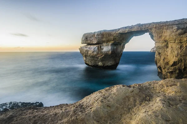 Fenêtre Azur à Gozo Island, Malte . — Photo