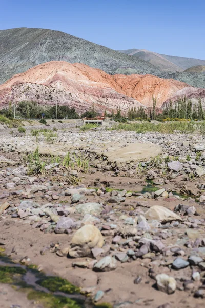 Hill, sedm barev v jujuy, argentina. — Stock fotografie