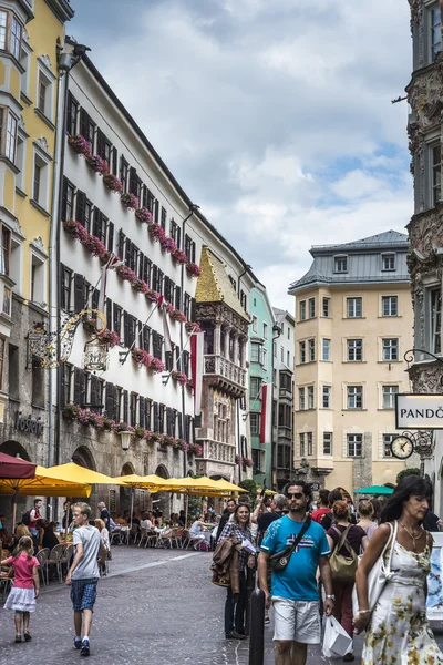 Das goldene dach in innsbruck, österreich. — Stockfoto