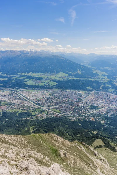 Nordkette berg i Tyrolen, innsbruck, Österrike. — Stockfoto