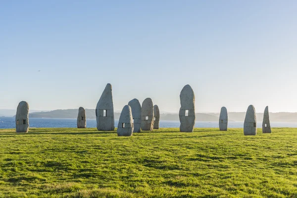 Bautastenar park i a Coruña, Galicien, Spanien — Stockfoto