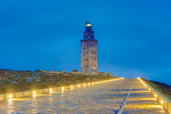 Herkulesturm in einer Koruna, Galicien, Spanien. — Stockfoto