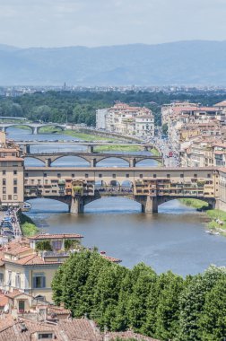 ponte vecchio (eski köprünün) Floransa, İtalya.