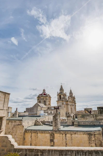 Mdina, malta, Aziz paul Katedrali — Stok fotoğraf