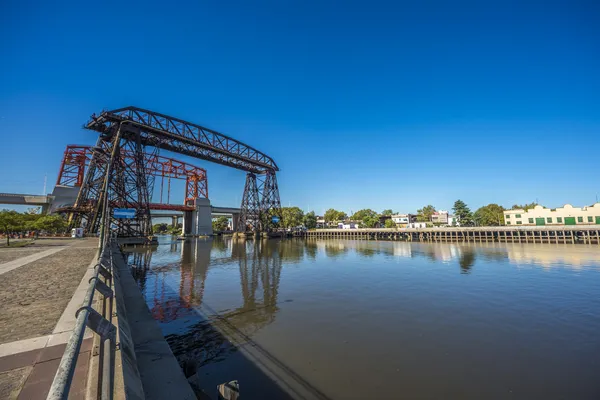 Мост Авелланеда в Буэнос-Айресе, Аргентина . — стоковое фото