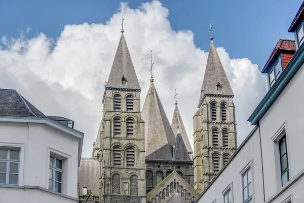 Kathedraal van onze dame van Doornik in België — Stockfoto