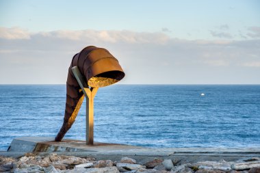 La Caracola in A Coruna, Galicia, Spain clipart