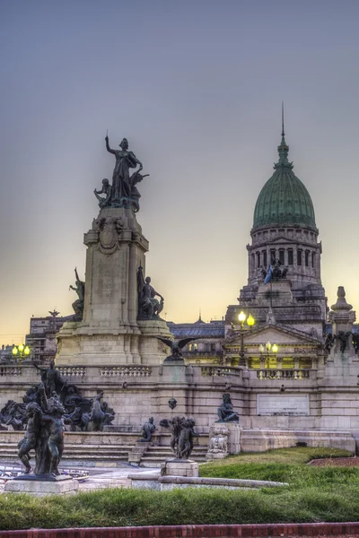 Praça do Congresso em Buenos Aires, Argentina — Fotografia de Stock