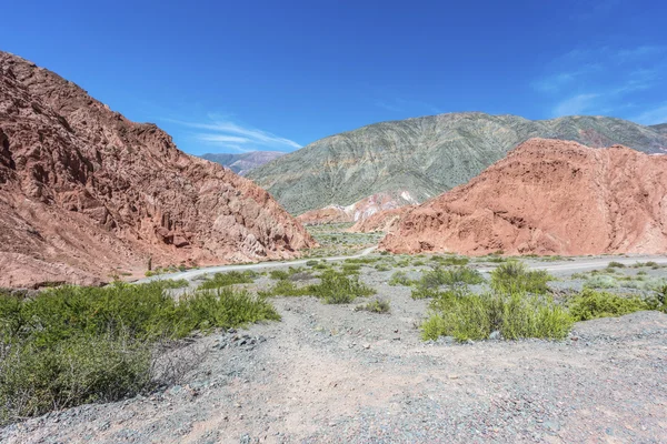 Los colorados w mieście purmamarca, jujuy, Argentyna. — Zdjęcie stockowe