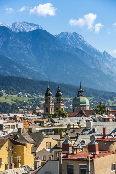 Batı Avusturya Innsbruck genel görünümü. — Stok fotoğraf