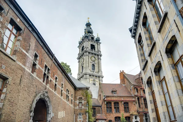 Belfry of Mons na Bélgica . — Fotografia de Stock