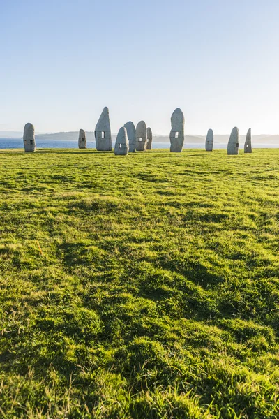 Menhirs park in A Coruna, Galicia, Spain — Stock Photo, Image