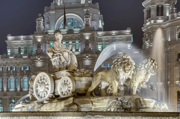 Fontány Cibeles v Madridu, Španělsko — Stock fotografie