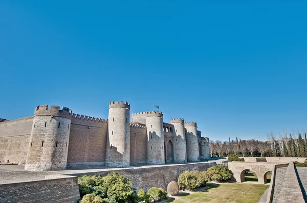 Aljaferia paleis in zaragoza, Spanje — Stockfoto