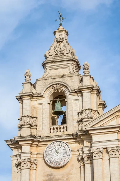 Katedra Świętego Pawła w mdina, malta — Zdjęcie stockowe