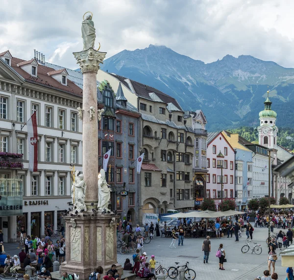 Saint anne sloupec v Innsbrucku, Rakousko. — Stock fotografie