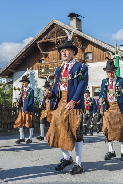 Maria wzniesienia procesji oberperfuss, austria. — Zdjęcie stockowe