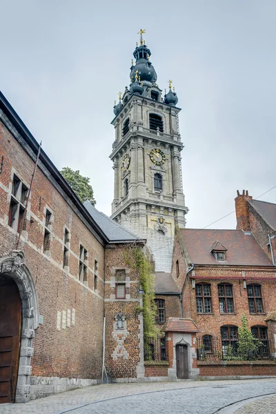 Belfry of Mons na Bélgica . — Fotografia de Stock