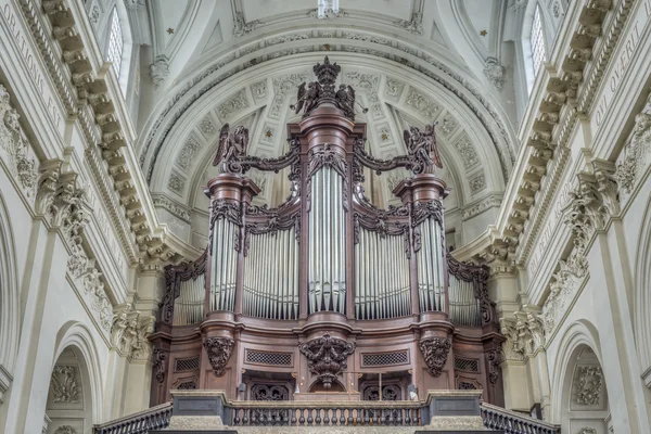 St aubin's cathedral, namur, belgium. — Stock Fotó