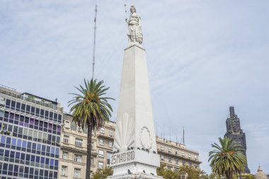 piramide de mayo buenos aires, Arjantin.
