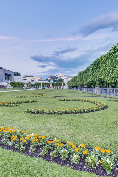 Zahrady Mirabell (mirabellgarten) na salzburg, Rakousko — Stock fotografie