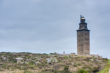 Kule Herkül coruna, Galiçya, İspanya.