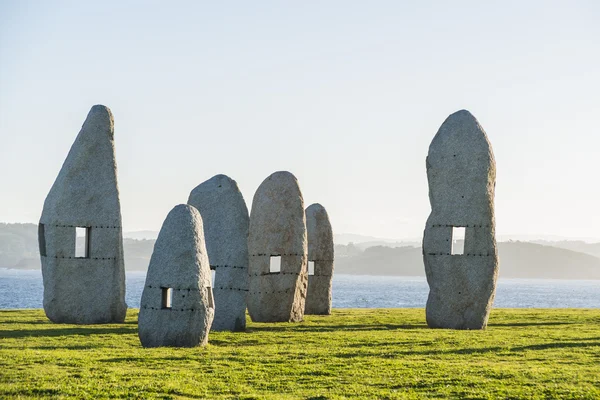 Parque Menhirs em A Coruna, Galiza, Espanha — Fotografia de Stock