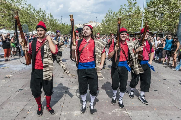 Cercavila performance dentro Vilafranca del Penedes Festa Major — Fotografia de Stock