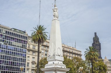 piramide de mayo buenos aires, Arjantin.