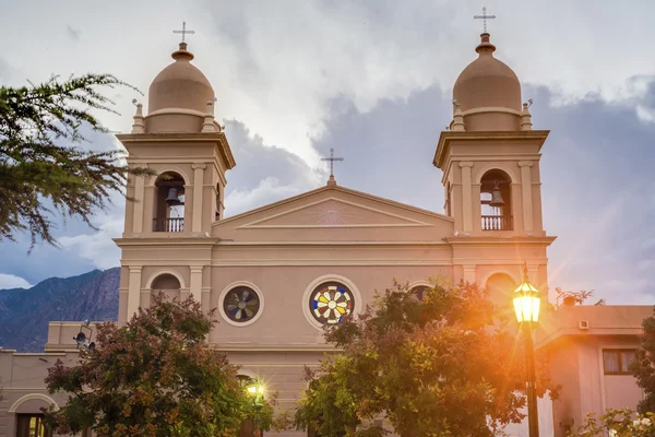 Kyrkan i cafayate i salta argentina. — Stockfoto