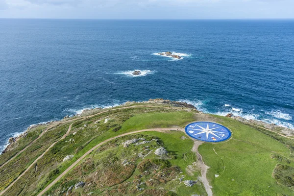 Kompassros i en Coruña, Galicien, Spanien. — Stockfoto