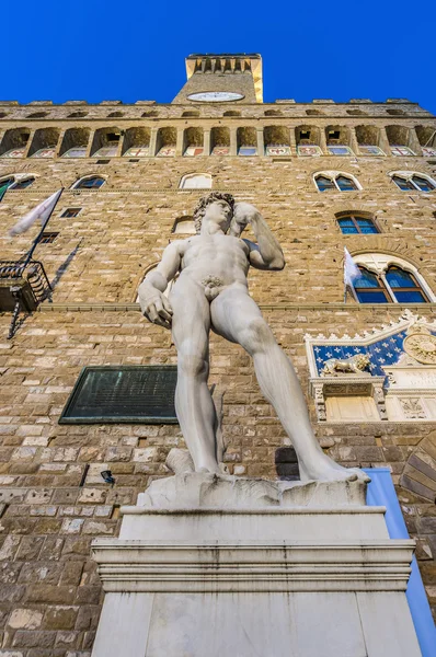 Estatua de David de Miguel Ángel en Florencia, Italia — Foto de Stock