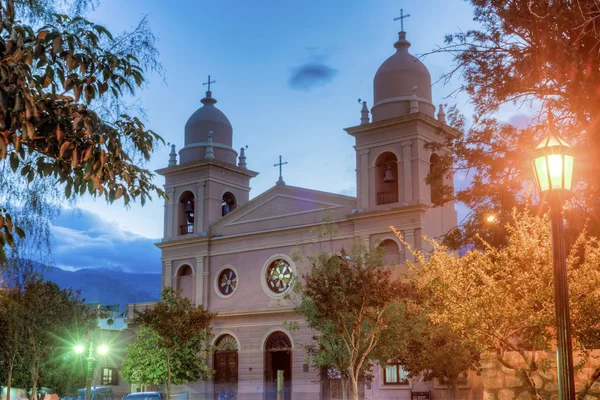 Kościół w mieście cafayate w salta, Argentyna. — Zdjęcie stockowe