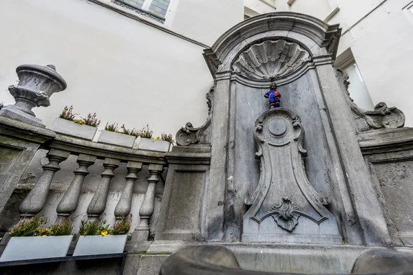 Manneken Pis in Brussels, Belgium. — Stock Photo, Image