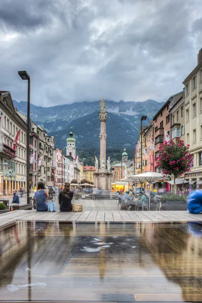 Coluna Santa Ana em Innsbruck, Áustria . — Fotografia de Stock