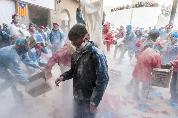 Bloem oorlog in berga, Spanje — Stockfoto