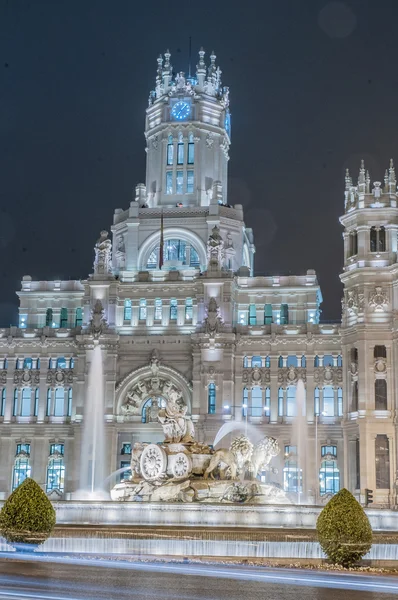 Cibeles fontänen i madrid, Spanien — Stockfoto