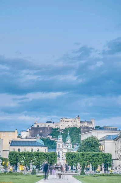 Zahrady Mirabell (mirabellgarten) na salzburg, Rakousko — Stock fotografie