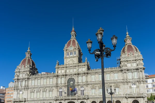 Een coruna stadhuis in a Coruña, Spanje. — Stockfoto