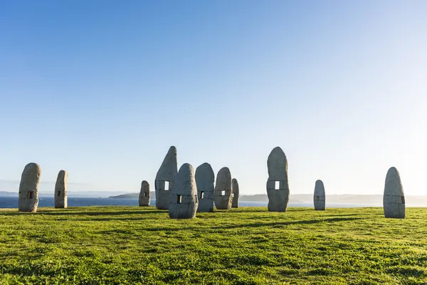 Bautastenar park i a Coruña, Galicien, Spanien — Stockfoto